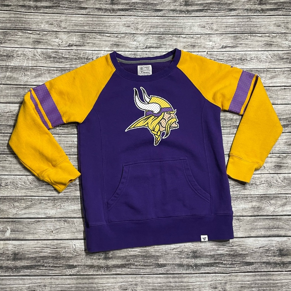 Adult Small Fanatics NFL Minnesota Vikings Sweater Excellent Condition